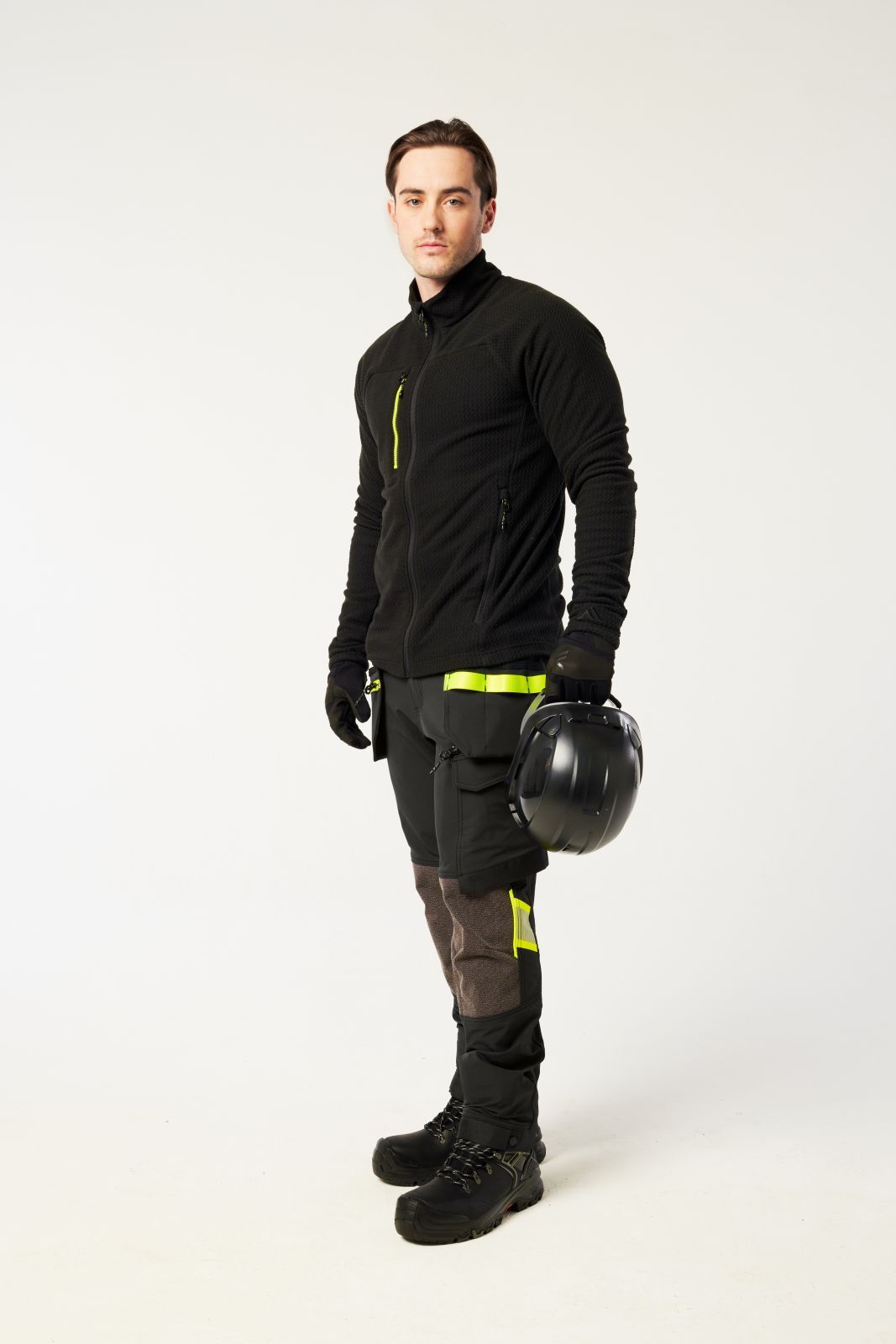 Portwest EV4 jas EV480 textuur Fleece slim-fit stretch zwart(BK)