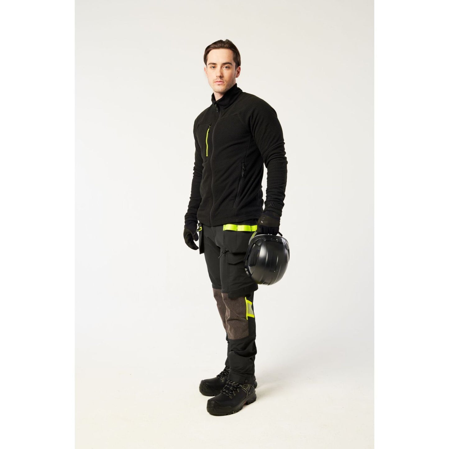 Portwest EV4 jas EV480 textuur Fleece slim-fit stretch zwart(BK)