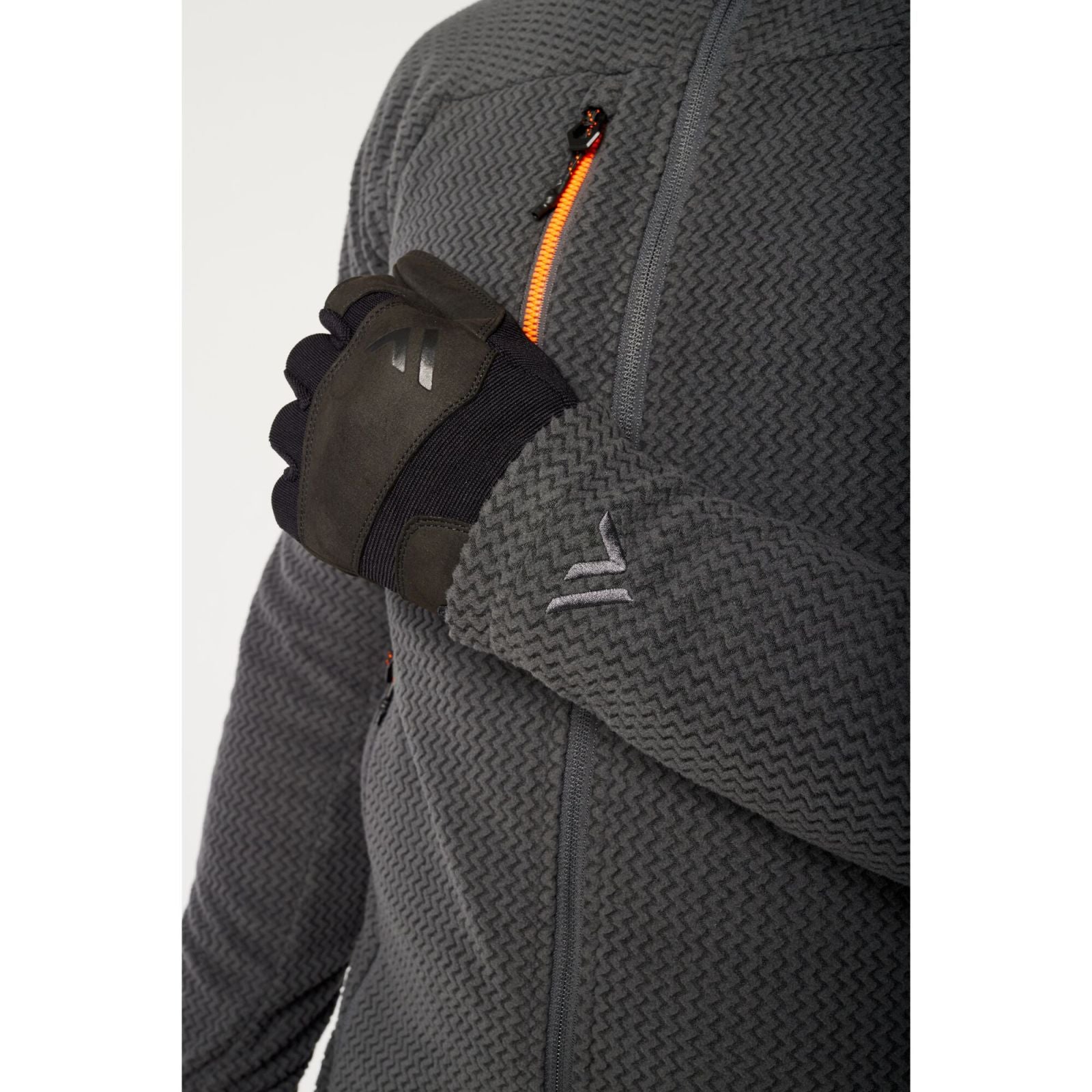 Portwest EV4 jas EV480 textuur Fleece slim-fit stretch metaalgrijs(MG)