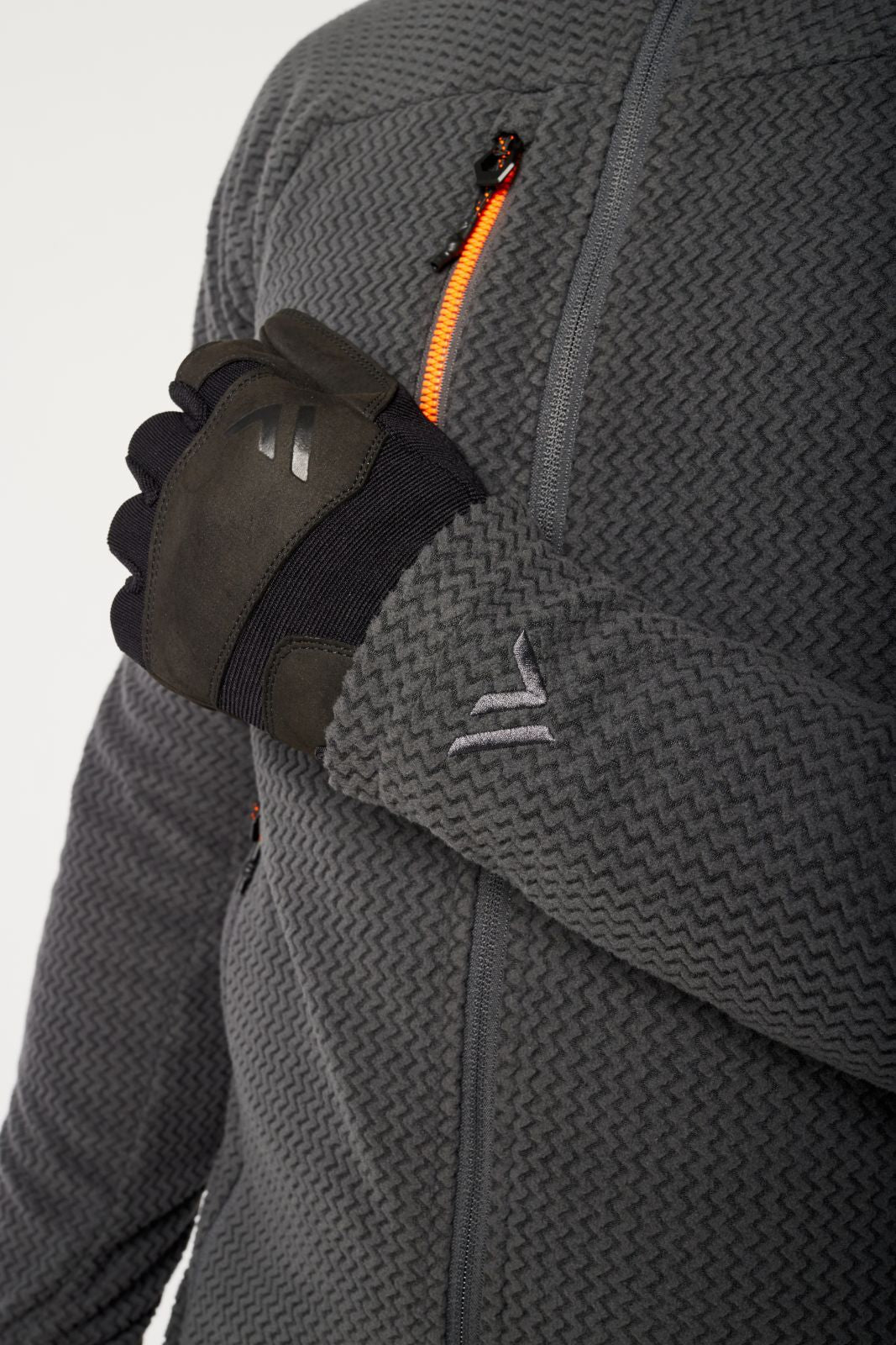 Portwest EV4 jas EV480 textuur Fleece slim-fit stretch metaalgrijs(MG)