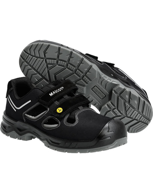 Mascot Footwear Flex Sandalen F0100-910 zwart-zilver(09880)