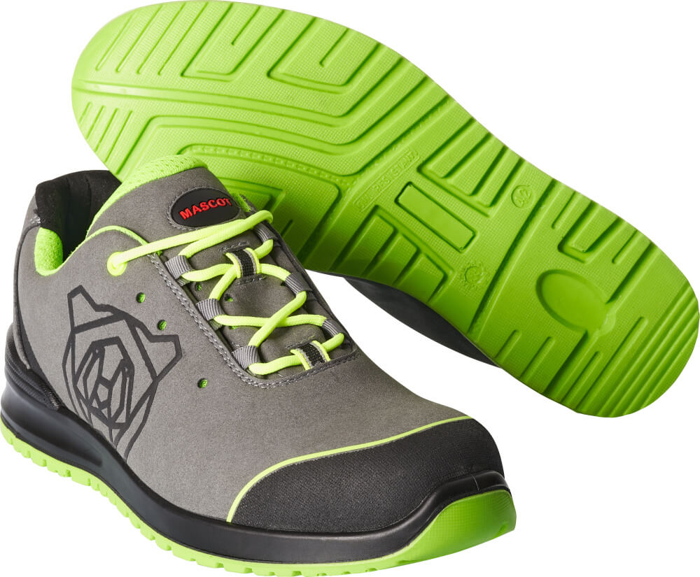 Mascot Footwear Classic Veiligheidsschoenen F0210-702 laag grijs-limoen groen(0837)