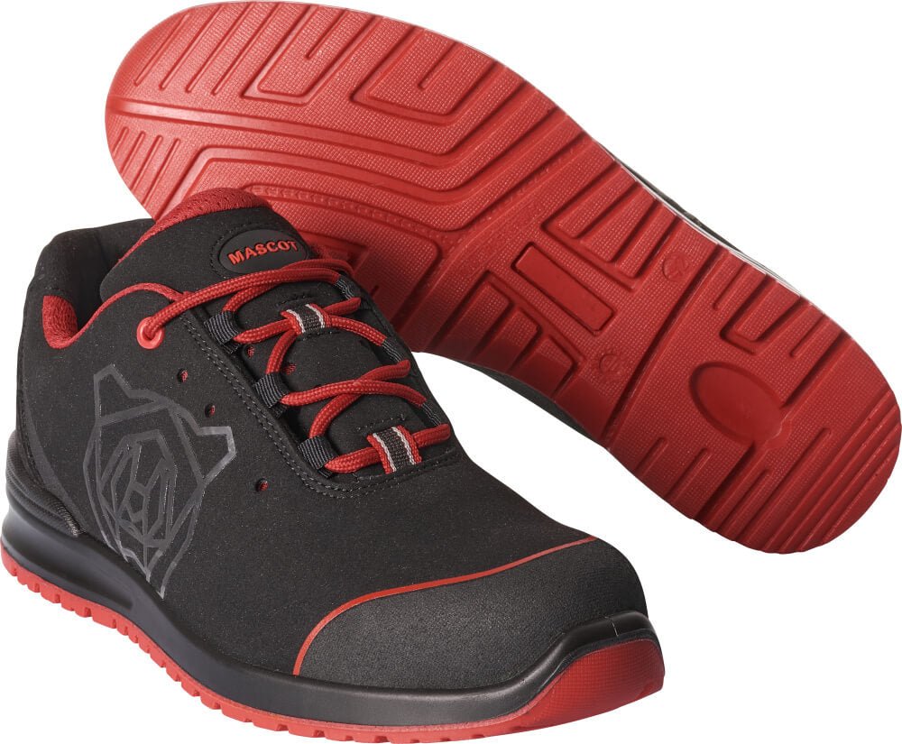 Mascot Footwear Classic Veiligheidsschoenen F0210-702 laag zwart-rood(0902)