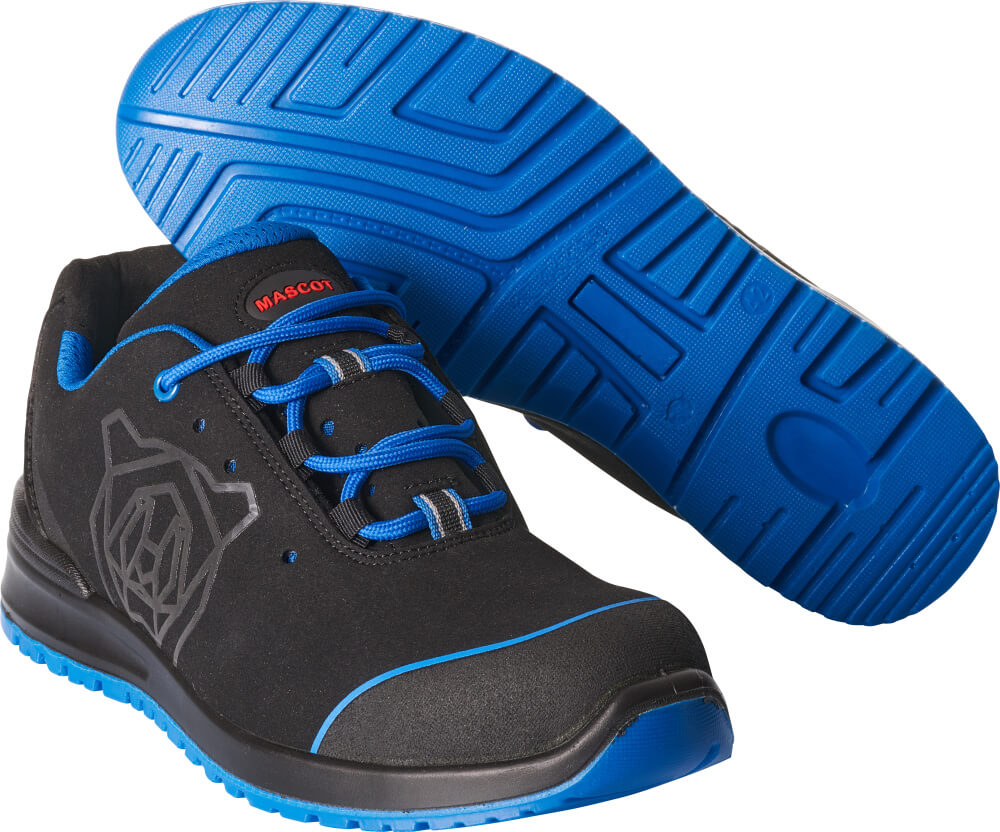 Mascot Footwear Classic Veiligheidsschoenen F0210-702 laag zwart-korenblauw(0911)