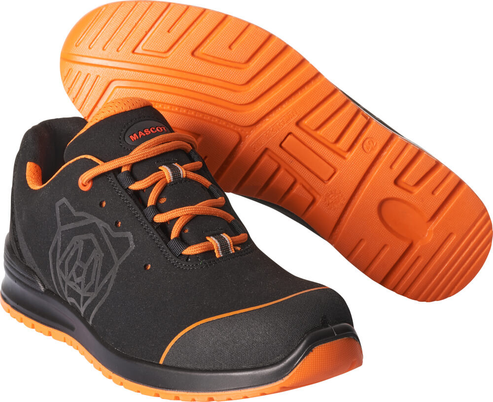 Mascot Footwear Classic Veiligheidsschoenen F0210-702 laag zwart-strk oranje(0998)