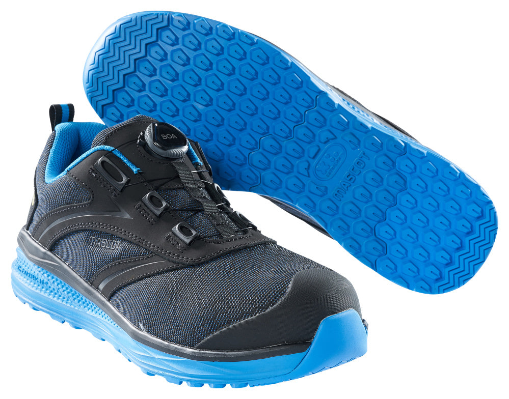 Mascot Footwear Carbon Veiligheidsschoenen (laag) F0251-909 zwart-korenblauw(0911)