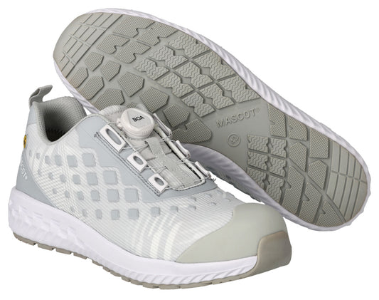 Mascot Footwear Customized Veiligheidsschoenen laag F0650-704 wit-lichtgrijs gemeleerd(0688)