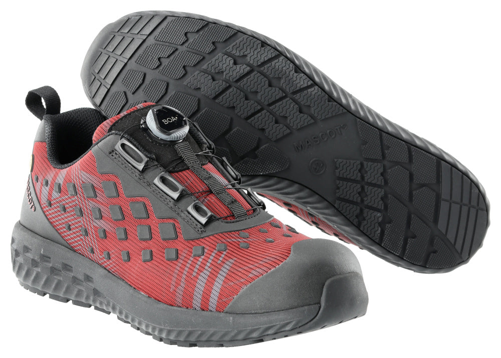 Mascot Footwear Customized Veiligheidsschoenen laag F0650-704 herfstrood-zwart(2409)