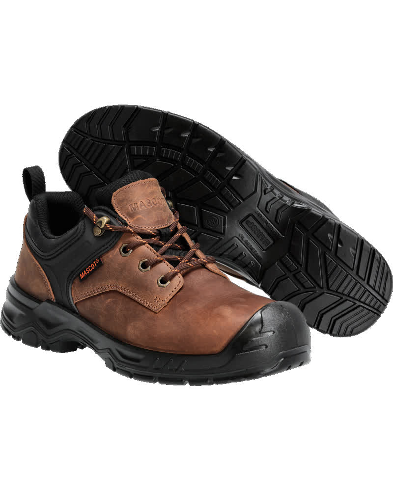 Mascot Footwear Originals Veiligheidsschoenen laag F1001-715 laag S3S SR FO ESD notenbruin-zwart(5409)