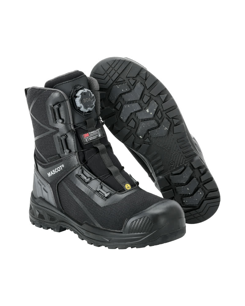 Mascot Footwear Industry Veiligheidsschoenen F1104-938 hoog S7S FO SR HRO HI CI SC LG BOA Fit System zwart(09)