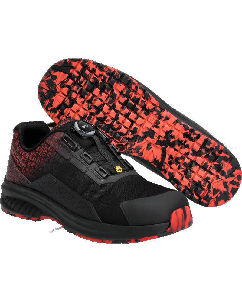 Mascot Footwear Accelerate Veiligheidsschoenen F1501-909 laag S3S E A PS WPA SR FO zwart-signaalrood(09202)