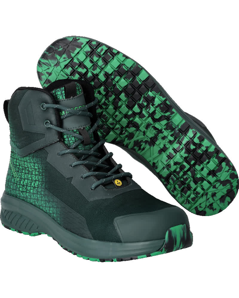 Mascot Footwear Accelerate Veiligheidsschoenen F1503-909 hoog S3S E A PS WPA SR FO groen-helder groen(03333)