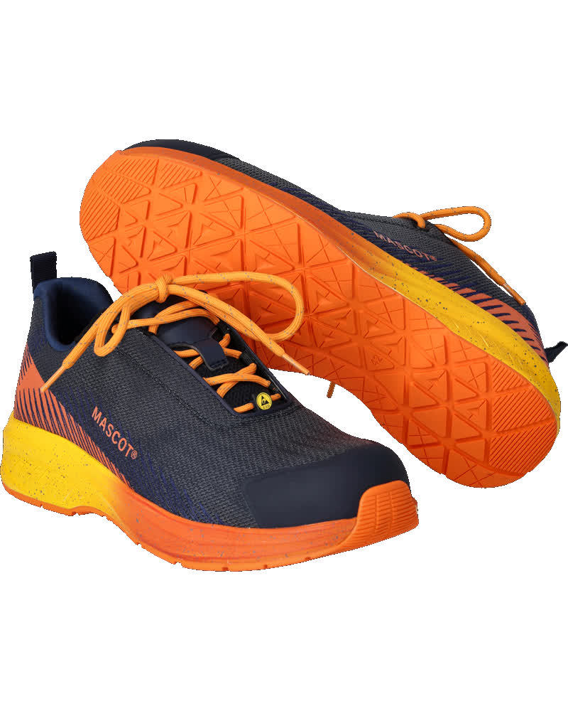 Mascot Footwear Customized Veiligheidsschoenen F1600-909 S1PS laag donkermarine-helder oranje(01098)