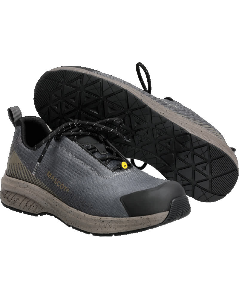 Mascot Footwear Customized Veiligheidsschoenen F1600-909 S1PS laag steengrijs-donker zandgeel(8956)