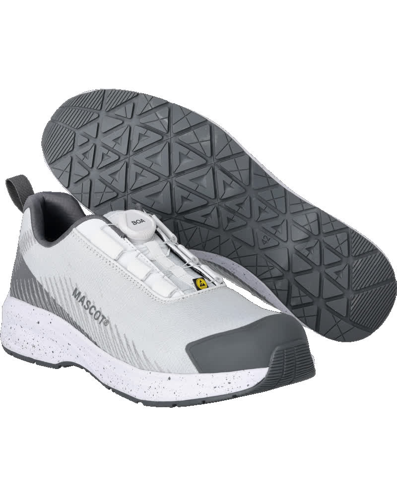 Mascot Footwear Customized Veiligheidsschoenen F1601-909 S1PS SR SO EDS laag BOA Fit System wit-steengrijs(0689)