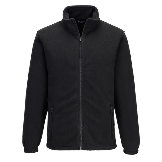 Portwest Fleece Bescherming Tegen Alle Weersomstandigheden Jassen F205 Aran fleece heren zwart(BK)