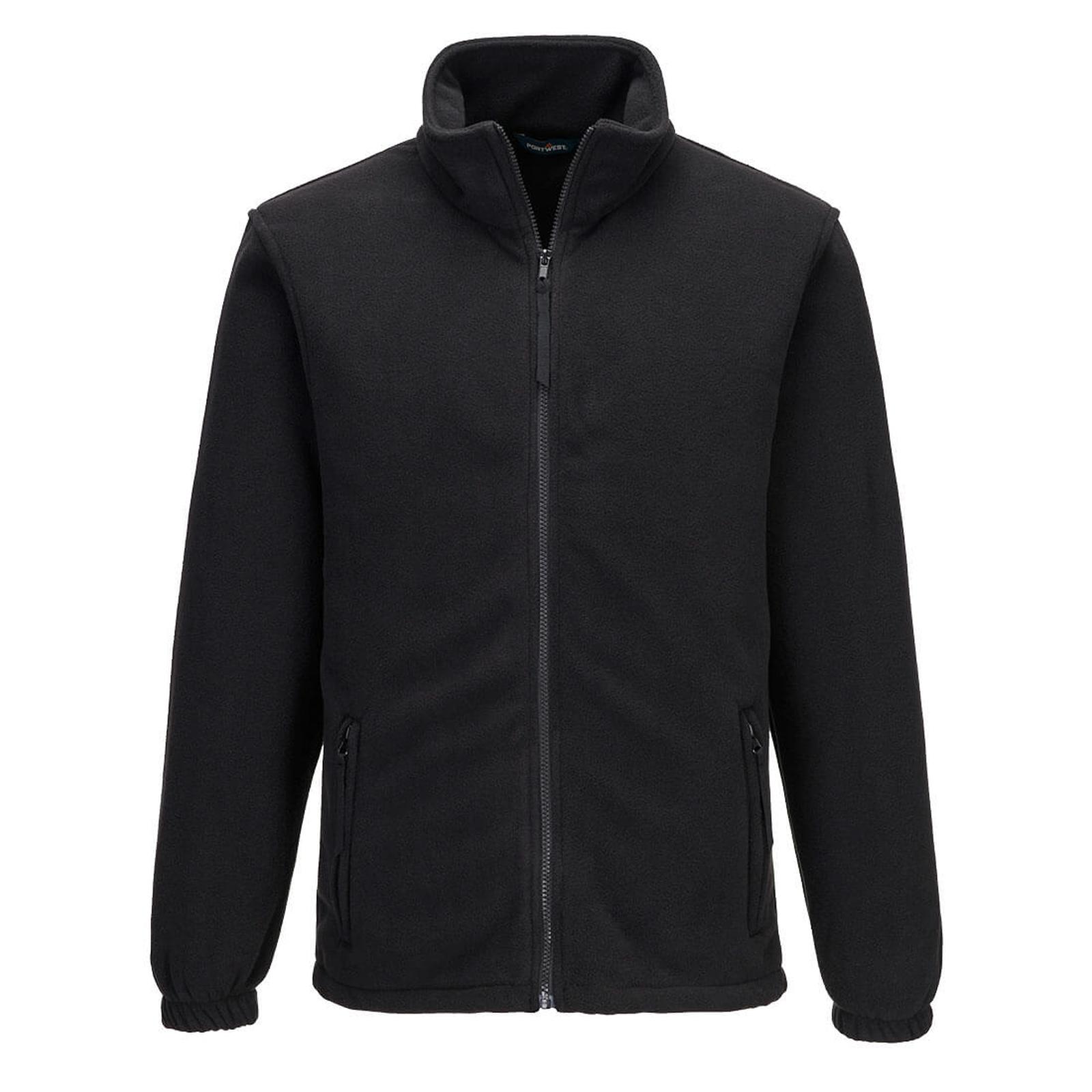 Portwest Fleece Bescherming Tegen Alle Weersomstandigheden Jassen F205 Aran fleece heren zwart(BK)