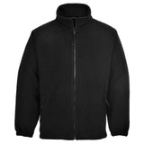 Portwest Fleece Alle Weersomstandigheden Jassen F205 Aran fleece heren zwart(BK)