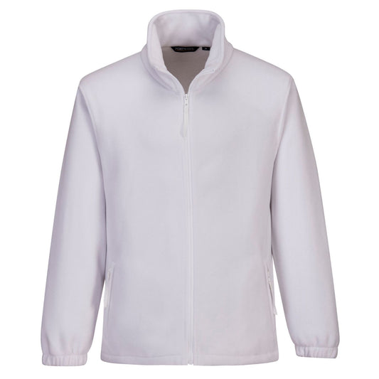 Portwest Fleece Alle Weersomstandigheden Jassen F205 Aran fleece heren wit(WH)