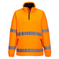 Portwest Fleece lijn Hoge zichtbaarheid Jack F302 Hi-Vis 1/2 Zip Fleece oranje(OR)