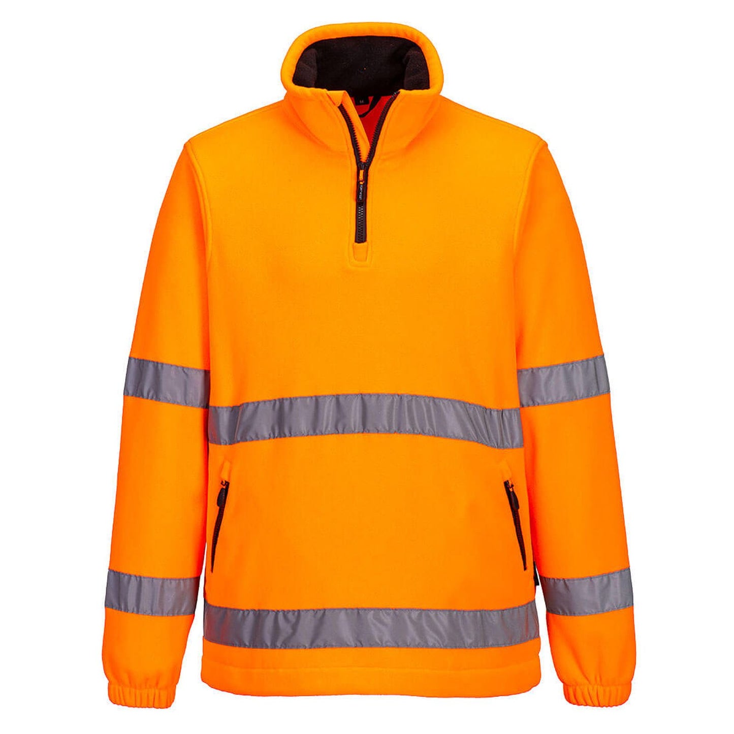 Portwest Fleece lijn Hoge zichtbaarheid Jack F302 Hi-Vis 1/2 Zip Fleece oranje(OR)