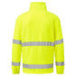 Portwest Fleece lijn Hoge zichtbaarheid Jack F302 Hi-Vis 1/2 Zip Fleece geel(YE)