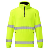 Portwest Fleece lijn Hoge zichtbaarheid Jack F302 Hi-Vis 1/2 Zip Fleece geel(YE)