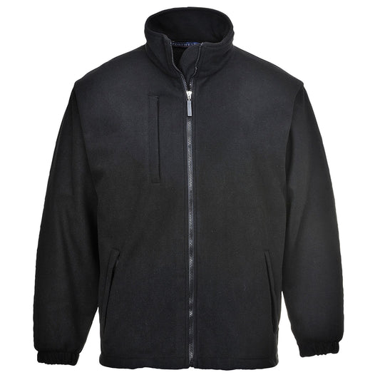 Portwest Fleece Alle Weersomstandigheden Vest F330 BuildTex gelamineerd fleece (3L) zwart(BK)