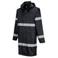 Portwest Iona Regenkleding Verbeterde Zichtbaarheid Regenjas F437 100cm zwart(BK)