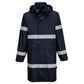 Portwest Iona Regenkleding Verbeterde Zichtbaarheid Regenjas F437 100cm donker marineblauw(NV)