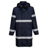 Portwest Iona Regenkleding Verbeterde Zichtbaarheid Regenjas F437 100cm donker marineblauw(NV)