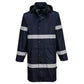 Portwest Iona Regenkleding Verbeterde Zichtbaarheid Regenjas F437 100cm donker marineblauw(NV)
