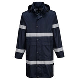 Portwest Iona Regenkleding Verbeterde Zichtbaarheid Regenjas F437 100cm donker marineblauw(NV)