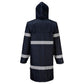 Portwest Iona Regenkleding Verbeterde Zichtbaarheid Regenjas F437 100cm donker marineblauw(NV)