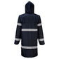 Portwest Iona Regenkleding Verbeterde Zichtbaarheid Regenjas F437 100cm donker marineblauw(NV)