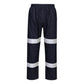 Portwest Iona Regenkleding Verbeterde Zichtbaarheid Regenbroek F443 Enhanced lichtgewicht opvouwbaar donker marineblauw(DN)