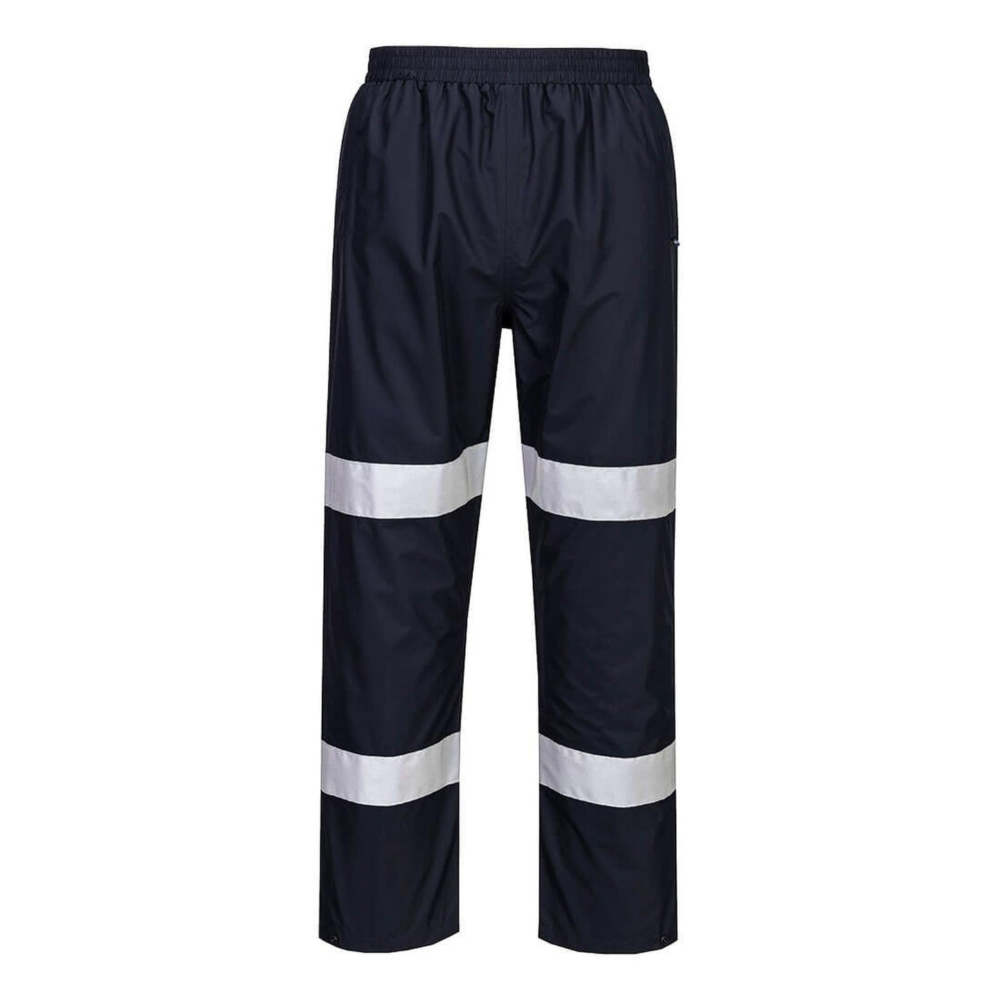 Portwest Iona Regenkleding Verbeterde Zichtbaarheid Regenbroek F443 Enhanced lichtgewicht opvouwbaar donker marineblauw(DN)