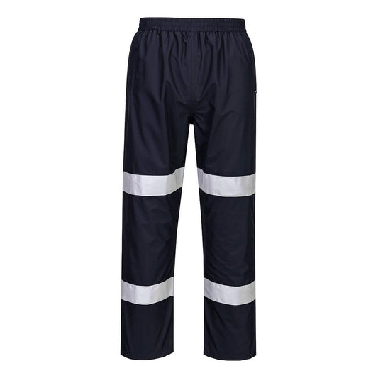 Portwest Iona Regenkleding Verbeterde Zichtbaarheid Regenbroek F443 Enhanced lichtgewicht opvouwbaar donker marineblauw(DN)