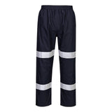 Portwest Iona Regenkleding Verbeterde Zichtbaarheid Regenbroek F443 Enhanced lichtgewicht opvouwbaar donker marineblauw(DN)