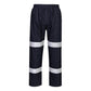Portwest Iona Regenkleding Verbeterde Zichtbaarheid Regenbroek F443 Enhanced lichtgewicht opvouwbaar donker marineblauw(DN)