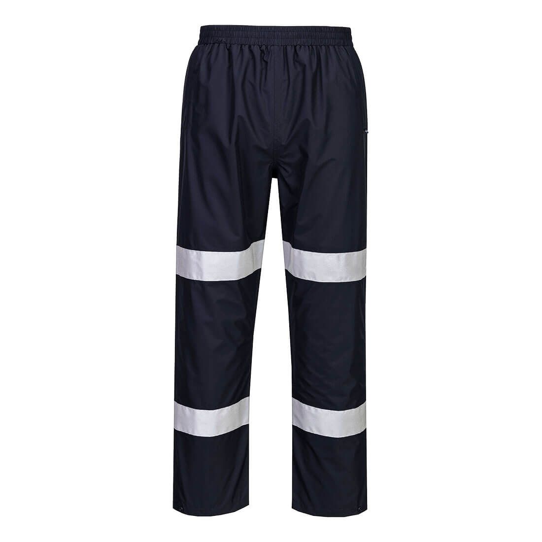 Portwest Iona Regenkleding Verbeterde Zichtbaarheid Regenbroek F443 Enhanced lichtgewicht opvouwbaar donker marineblauw(DN)