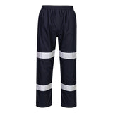 Portwest Iona Regenkleding Verbeterde Zichtbaarheid Regenbroek F443 Enhanced lichtgewicht opvouwbaar donker marineblauw(DN)