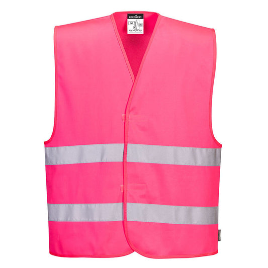 Portwest Vesten F474 HiVis roze(PI)