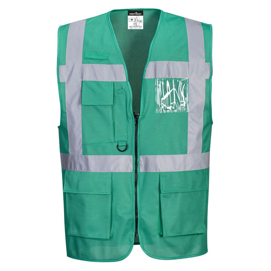 Portwest Vesten F476 HiVis flessengroen(BG)