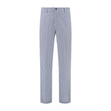 Noname Food Bakkersbroek FBB100 Drukknopen wit-blauw(WITBLAUW)