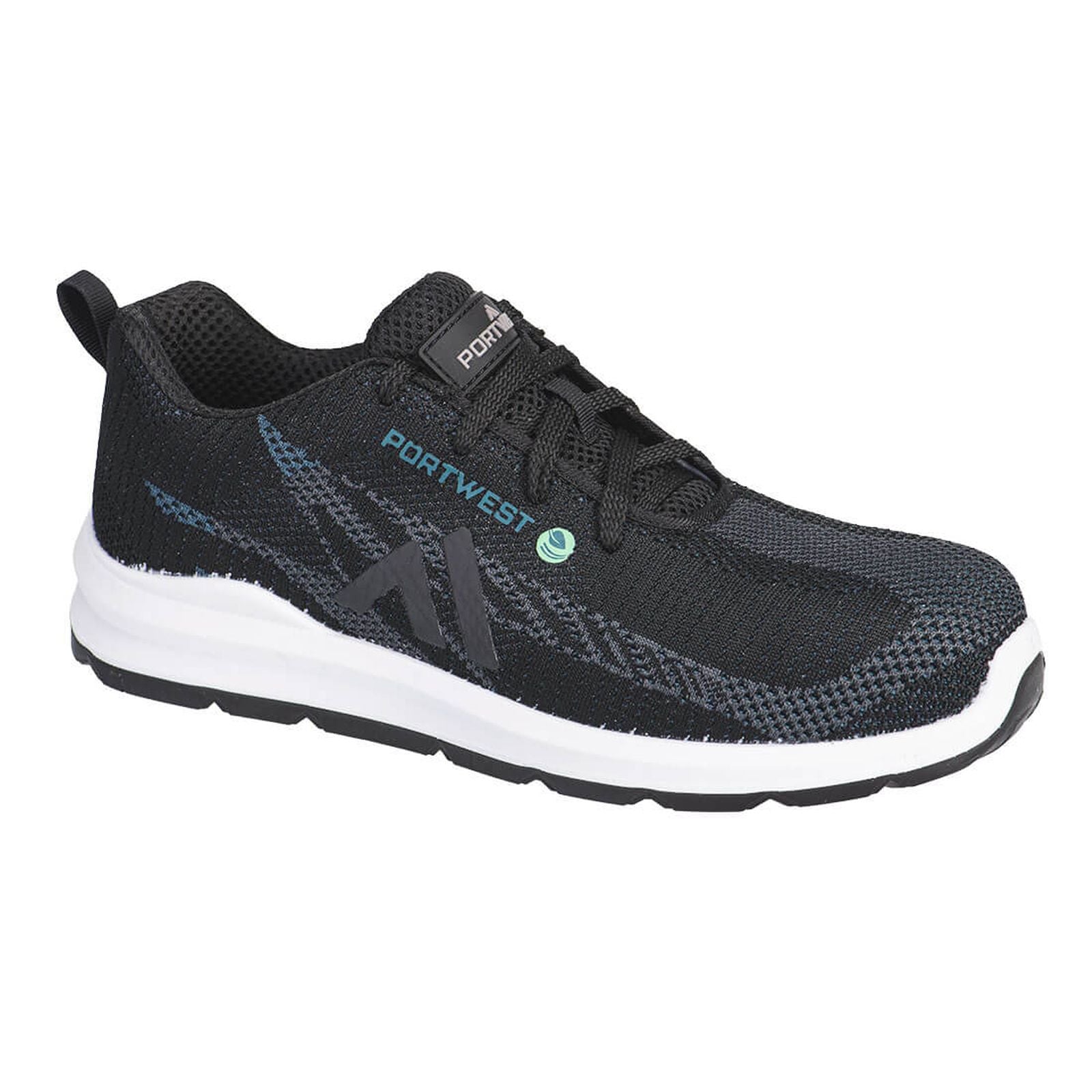 Portwest FX2 Eco Schoenen FC06 Fly Composite trainer S1PS SR FO zwart-blauw(BK)