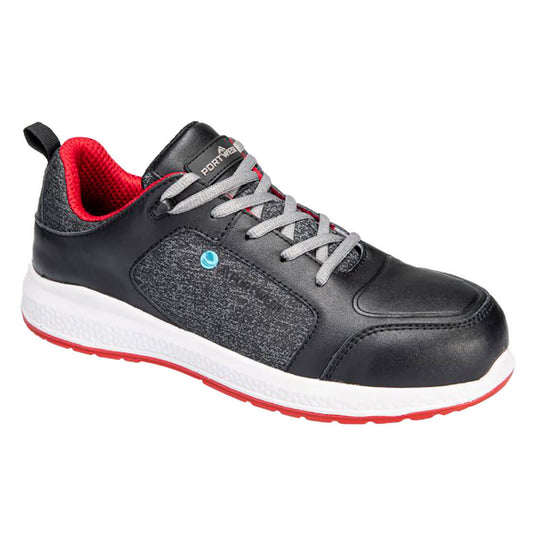 Portwest FX2 Eco Schoenen FC07 Composite trainer S3S SR zwart-rood(BKD)