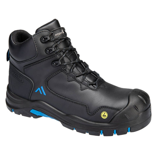 Portwest FX2 Apex Schoenen FC18 Composiet mid S3S ESD HRO SR SC FO zwart-geel(BK)