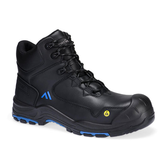 Portwest FX2 Apex Schoenen FC18 Composiet mid S3S ESD HRO SR SC FO zwart-blauw(BK)