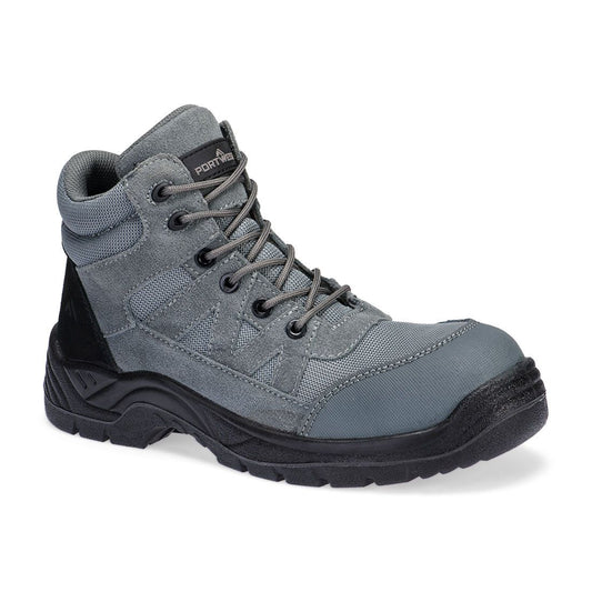 Portwest Composite Lite Voetbescherming Schoen FC20 composiet textiel suede hoog sS1PL SR FO metaalgrijs(MG)